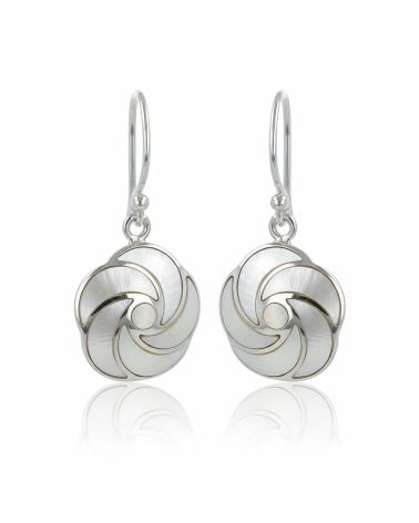Lot De Bijoux En Nacre - Collier, Boucles D'Oreilles Et Bague - Occasion (Très Bon État)