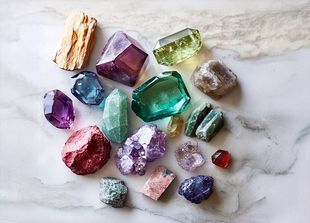 Colección de piedras preciosas y finas - Guía de estilo